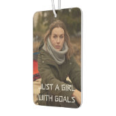 Just a girl with goals photo luchtverfrisser (Links)