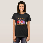 Just A Goose In Love Cute Valentine Coquette Bow G T-shirt (Voorkant volledig)