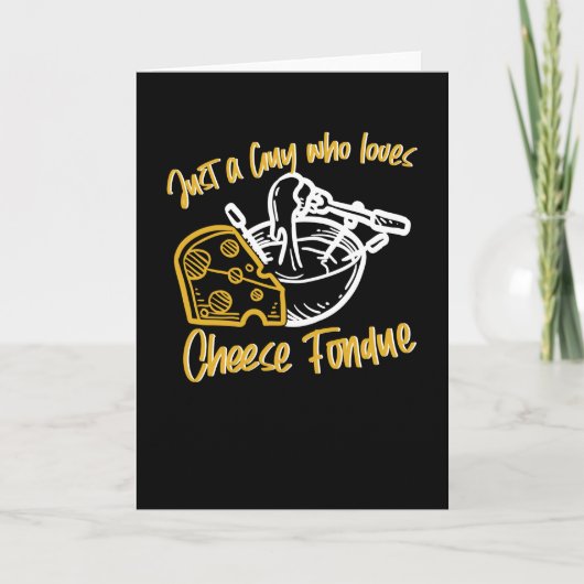 Just A Guy Cheese Fondue Guy Cheese Kaart (Voorkant)