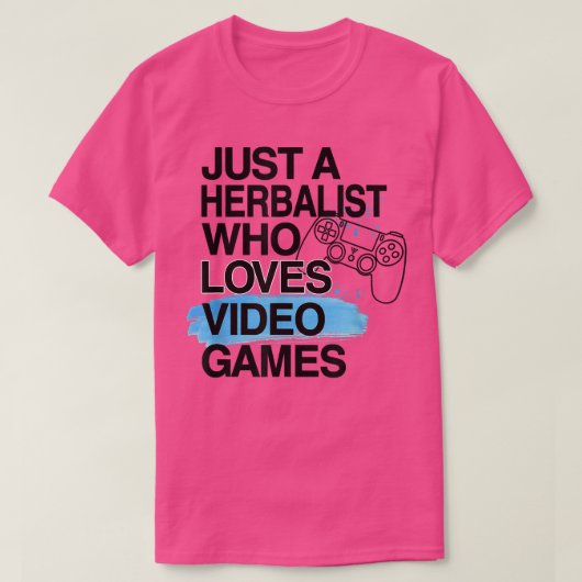 Just A Herlabt Who Loves Video Games Lover Job P T-shirt (Design voorkant)