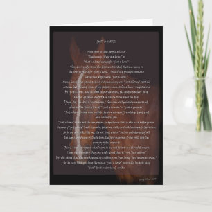 Just a Horse Greeting Card Kaart
