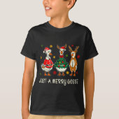 Just A Jolly Cute Goose Funny Merry Goosemas Chris T-shirt (Voorkant)