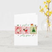 Just A Jolly Goose Christmas Lights Ne Bow Coquett Kaart (Gele Bloem)