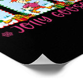 Just A Jolly Goose Christmas Santa Bow Xmas Light  Poster (Hoek)