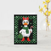Just A Jolly Goose Christmas Silly Goose Funny Xma Kaart (Gele Bloem)