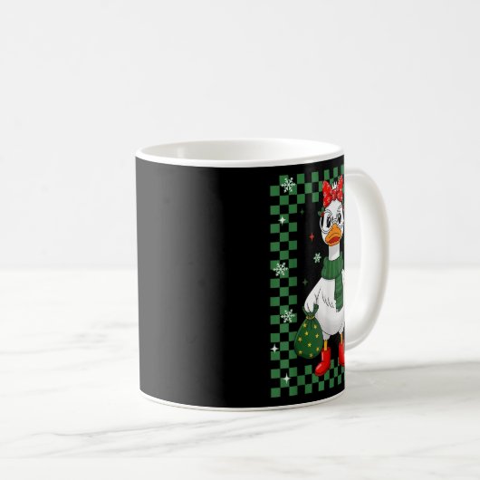 Just A Jolly Goose Christmas Silly Goose Funny Xma Koffiemok (Voorkant rechts)