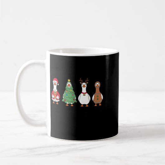 Just A Jolly Goose Christmas Tree Santa Reindeer G Koffiemok (Links)