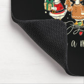 Just A Jolly Goose Funny Silly Goose Santa Christm Muismat (Hoek)