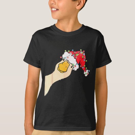 Just A Jolly Goose Funny Silly Goose Santa Christm T-shirt (Voorkant)