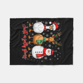 Just A Jolly Goose Merry Goosemas Christmas Santa  Fleece Deken (Voorkant (Horizontaal))