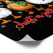 Just A Jolly Goose Merry Goosemas Christmas Santa  Poster (Hoek)