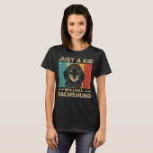 Just A Kid Who Loves Dachshund for Kids T-shirt (Voorkant volledig)