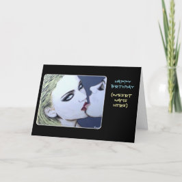 'Just a Kiss' schilderij op een Bedankkaart