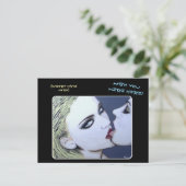 'Just a Kiss' schilderij op een Briefkaart (Staand voorkant)