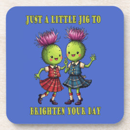 Just A Little Jig To Brighten Folded Holiday Card Bier Onderzetter