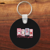 Just A Love Goose Cute Valentine Geese Coquette Wo Sleutelhanger (Voorkant)