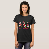 Just A Love Goose Funny Valentine Geese Cud Heart T-shirt (Voorkant volledig)