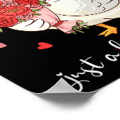 Just A Lovely Goose Bouquet Roses Floral Valentine Poster (Hoek)