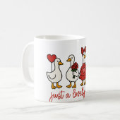 Just a Lovely Goose Cute Goose Coffee Mug Koffiemok (Voorkant links)