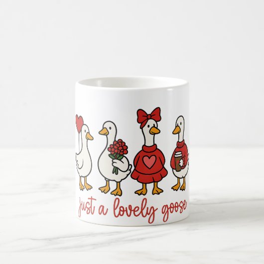 Just a Lovely Goose Cute Goose Coffee Mug Koffiemok (Center)