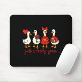 Just A Lovely Goose Cute Nk Silly Goose Valentine' Muismat (Met muis)
