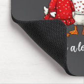 Just A Lovely Goose Cute Silly Goose Valentine's D Muismat (Hoek)