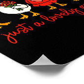 Just A Lovely Goose Valentine Duck Funny Geese Val Poster (Hoek)