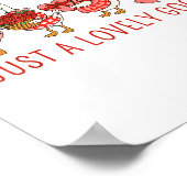 Just A Lovely Goose Valentines Day Cute Heart Goos Poster (Hoek)