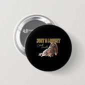 Just A Lowkey Chill Dude Cute Raccoon Funny Meme  Ronde Button 5,7 Cm (Voorkant /achterkant)