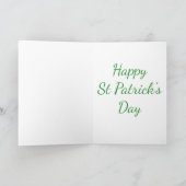 Just A Lucky Leprechaun Duck Funny St Patricks Day Kaart (Binnen)