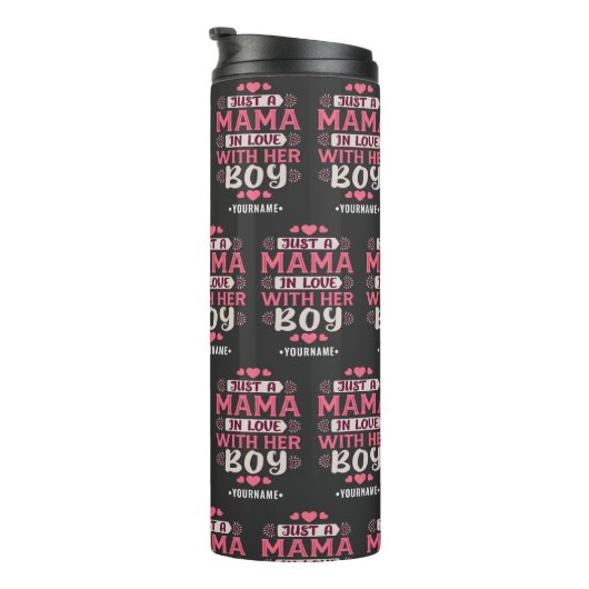 Just a Mama in Love with Her Boy Thermosbeker (Geroteerd rechts)