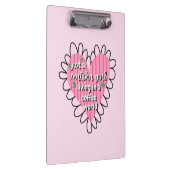 Just a Matcha Girl Heart Aesthetic – Pink Cute  Klembord (Rechts)