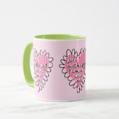 Just a Matcha Girl Heart Aesthetic – Pink Cute  Mok (Voorkant links)