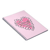 Just a Matcha Girl Heart Aesthetic – Pink Cute Notitieboek (Rechterzijde)