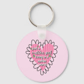 Just a Matcha Girl Heart Aesthetic – Pink Cute  Sleutelhanger (Voorkant)