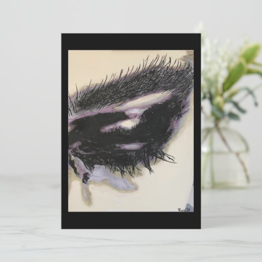 ‘Just a Memory’ Painting on a Small-Scale Print Kaart (Staand voorkant)