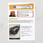 ‘Just a Memory’ Painting on a Small-Scale Print  Kaart (Achterkant)