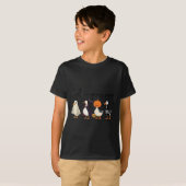 Just A Soky Goose Skeleton Witch Pumpkin Ghost Hal T-shirt (Voorkant volledig)