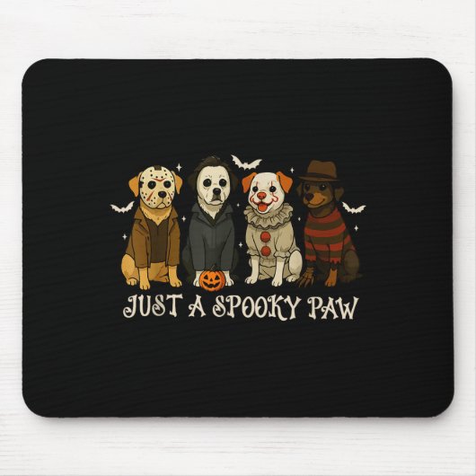 Just A Soky Paw Funny Dog Halloween Characters  Muismat (Voorkant)