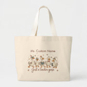  "Just a Teacher Goose" Grote Tote Bag (Voorkant)