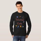 Just a Teacher who loves Cats - Funny teaching pet T-shirt (Voorkant volledig)