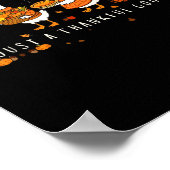 Just A Thankful Goose Funny Silly Goose Thanksgivi Poster (Hoek)