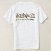 Just a Thankful Goose, Funny Thanksgiving Goose T-shirt (Design achterkant)