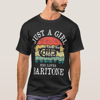 Just A Who Loves Baritone retro T-shirt