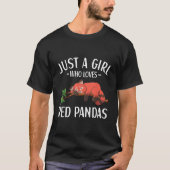Just A Who Loves Red Pandas Red Panda T-shirt (Voorkant)