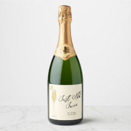 Just Add Juice Mimosa Champagne Prosecco Bruiloft Sparkling Wijnetiket