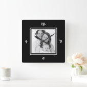 Just Add Photo Custom Mod BW Picture Vierkante Klok (Huis)