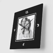 Just Add Photo Custom Mod BW Picture Vierkante Klok (Hoek)