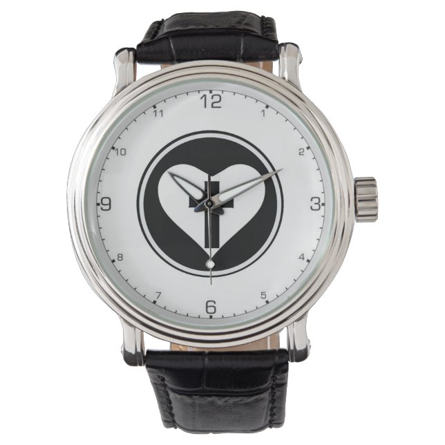 Just and Sinner Heart Logo Watch Horloge (Voorkant)
