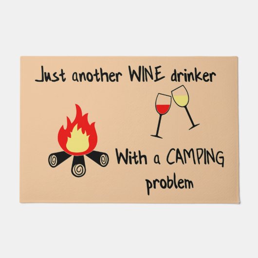 Just Another Wine Mat - Camping Doormat (Voorkant)